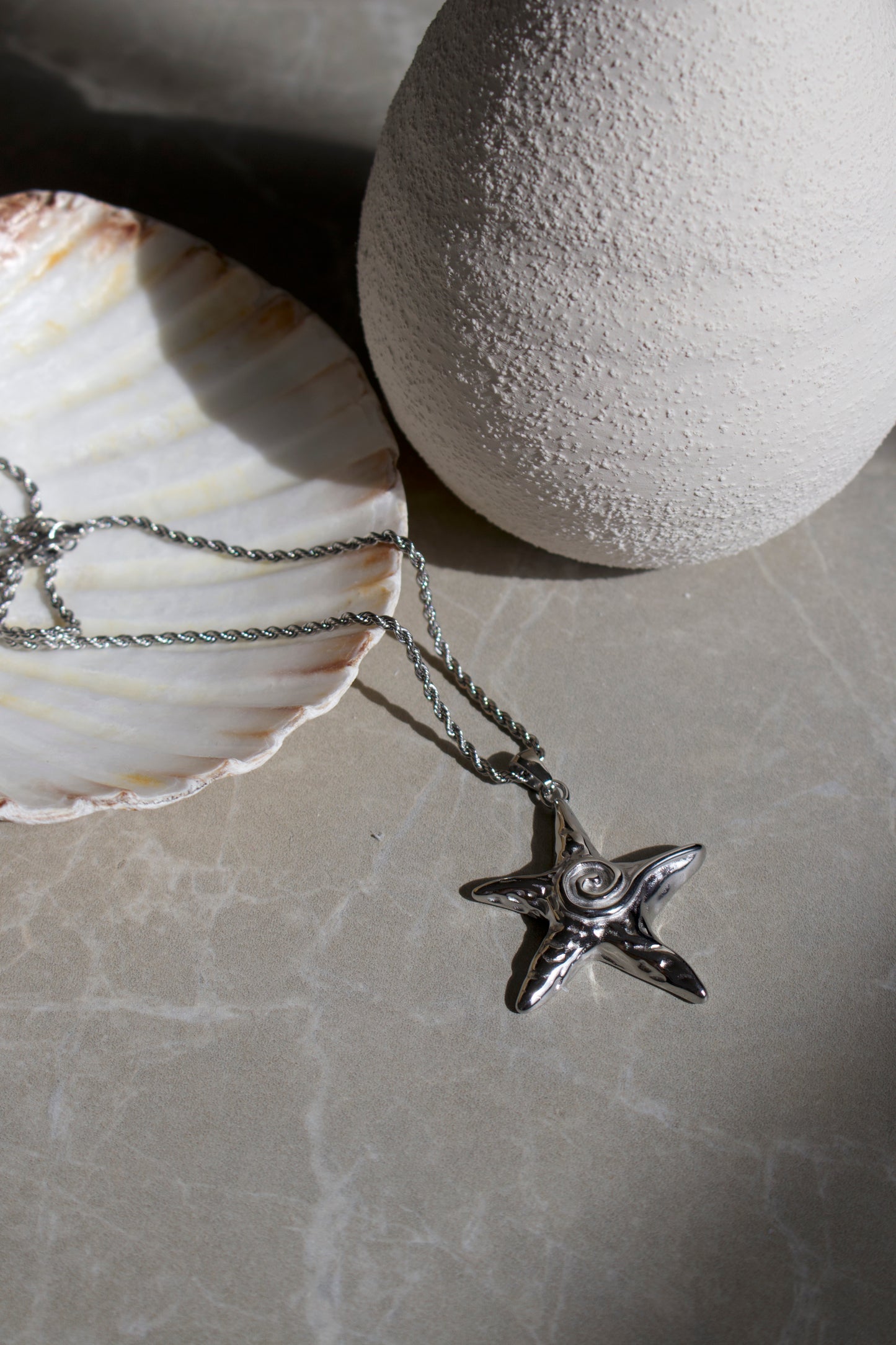 Starfish Necklace - Silver