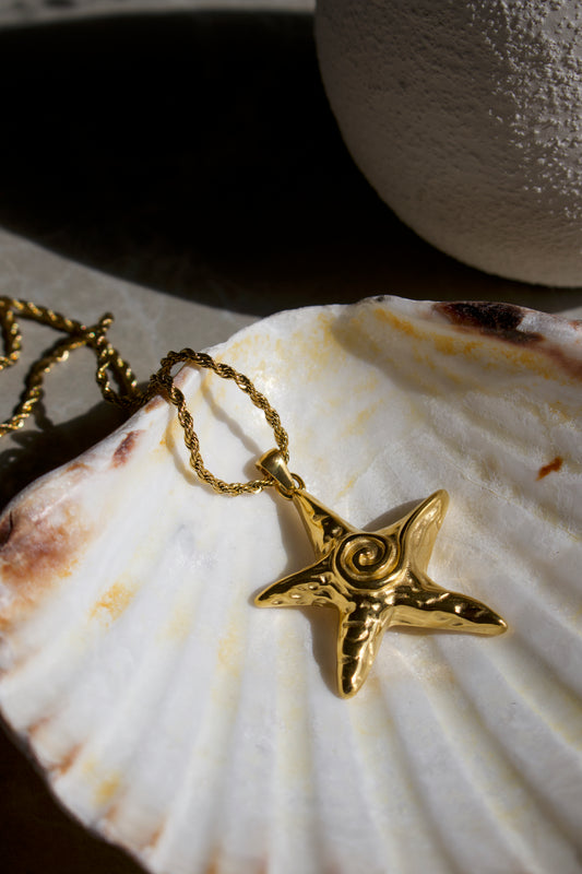 Starfish Necklace - Gold