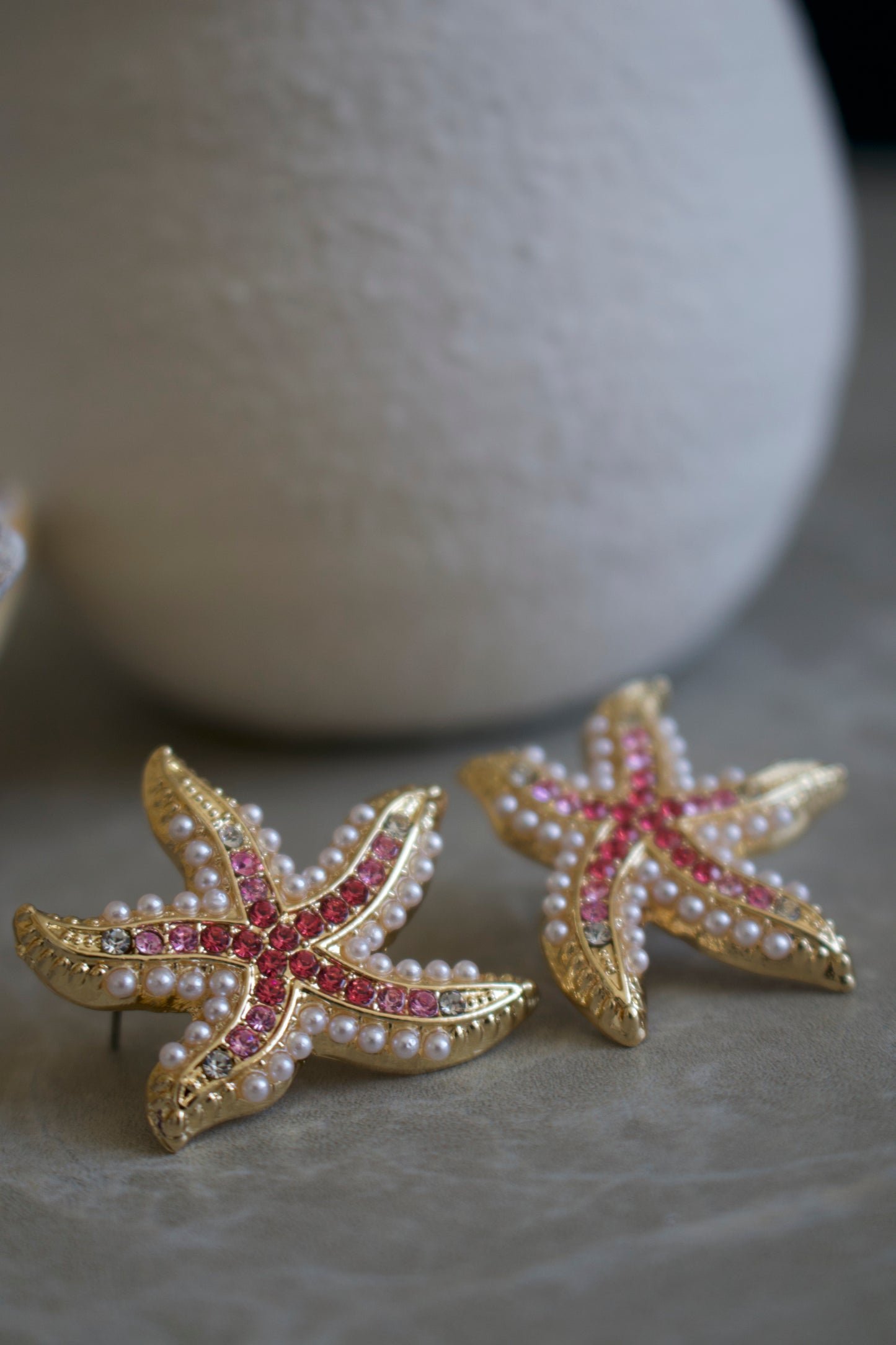 Pink Starfish Earrings