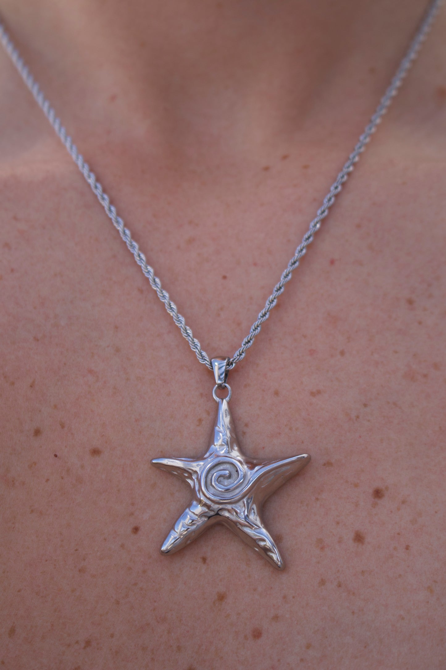 Starfish Necklace - Silver